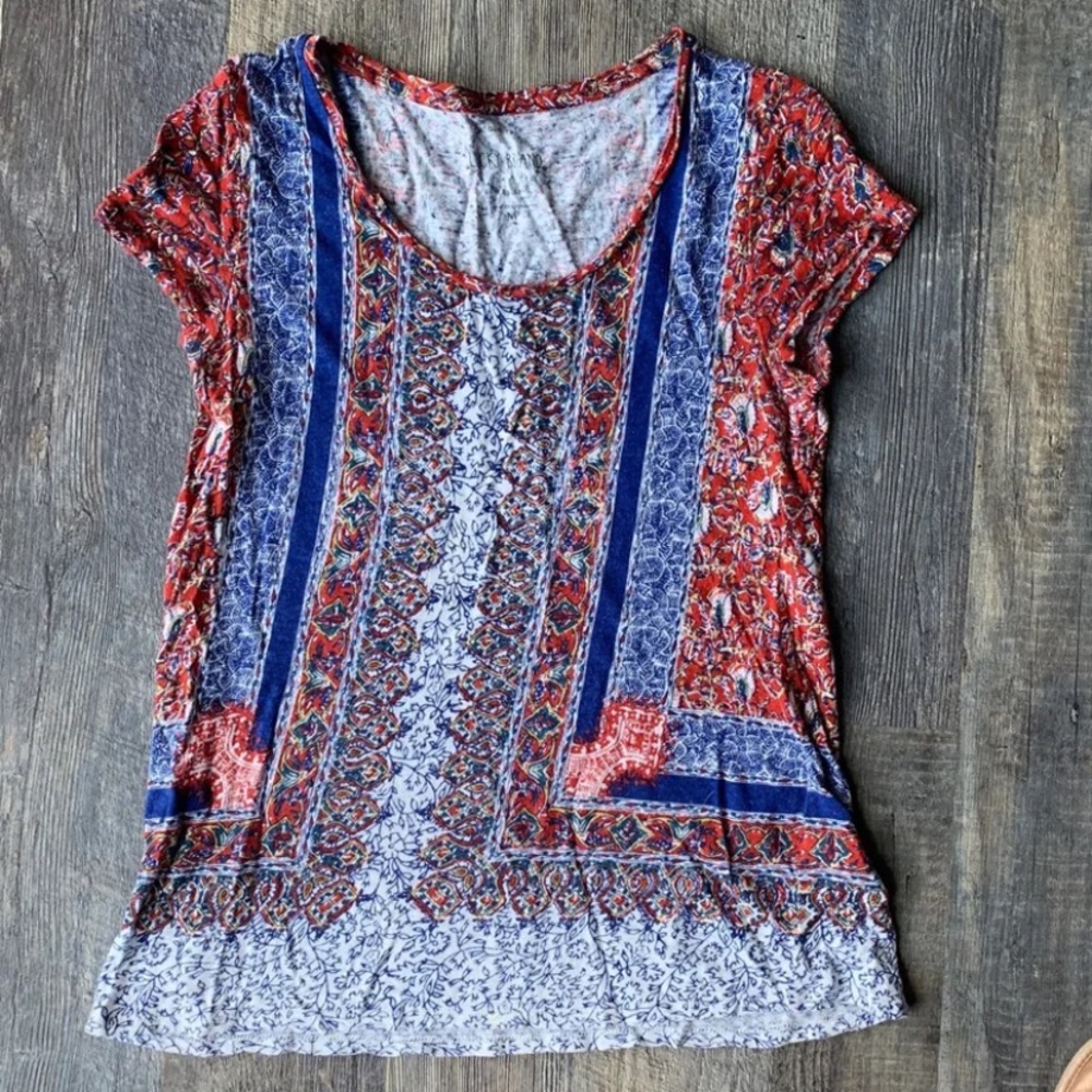Lucky Brand Pattered Blouse